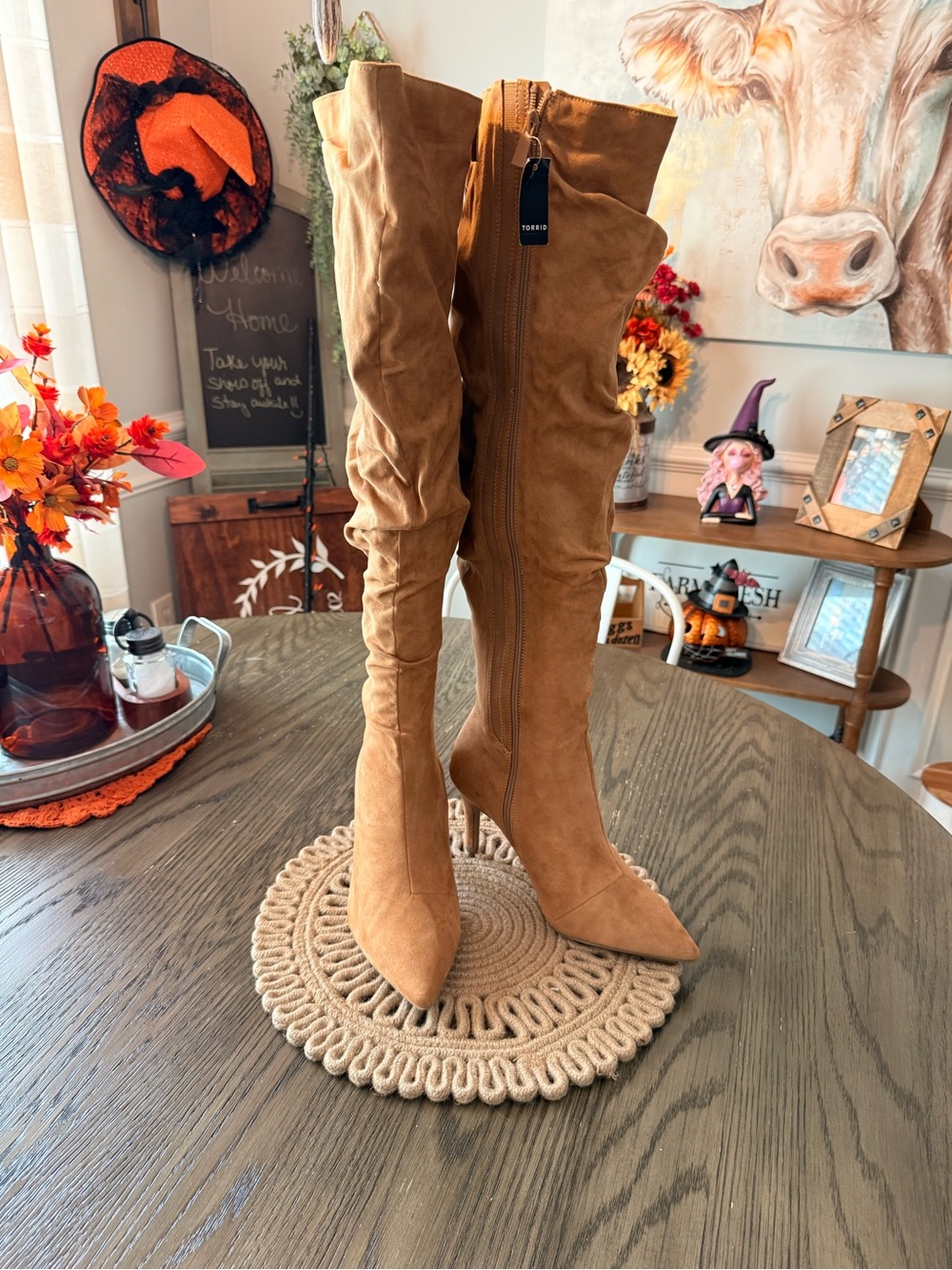 Torrid Over the Knee Scrunch Boots Sz 10 WW NWT - Picture 1 of 12